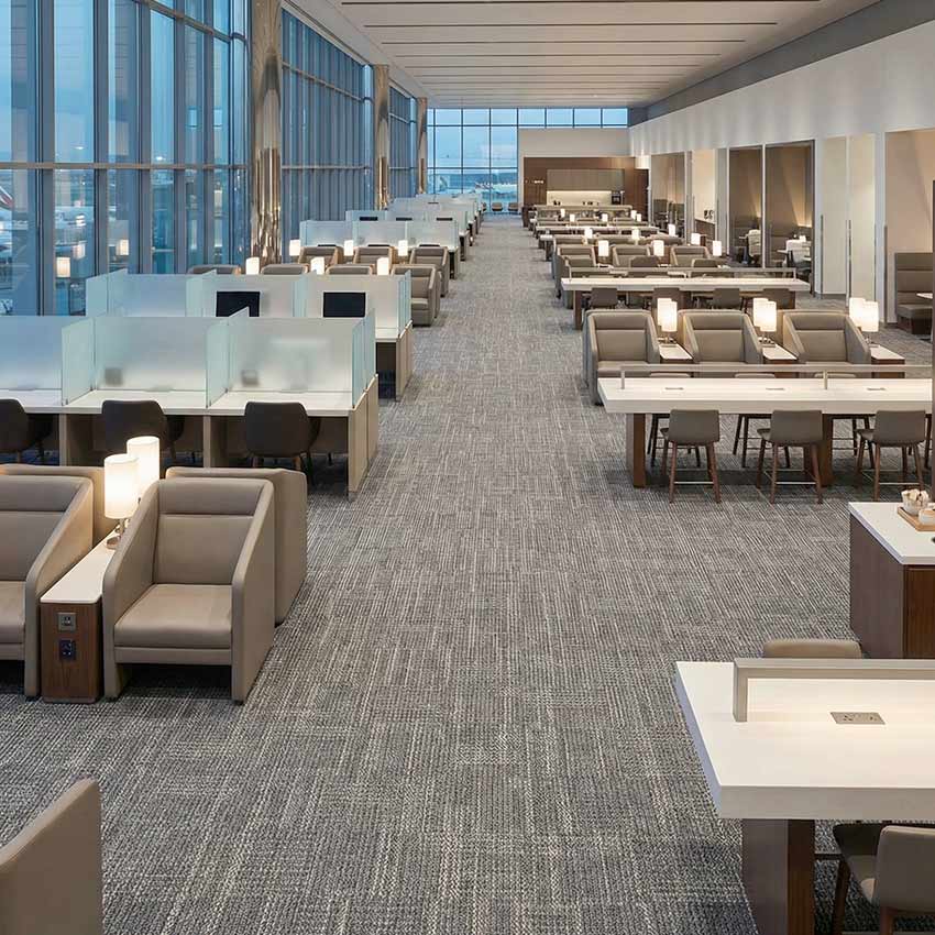 british carpet mills casini 571 carpet tiles in airport