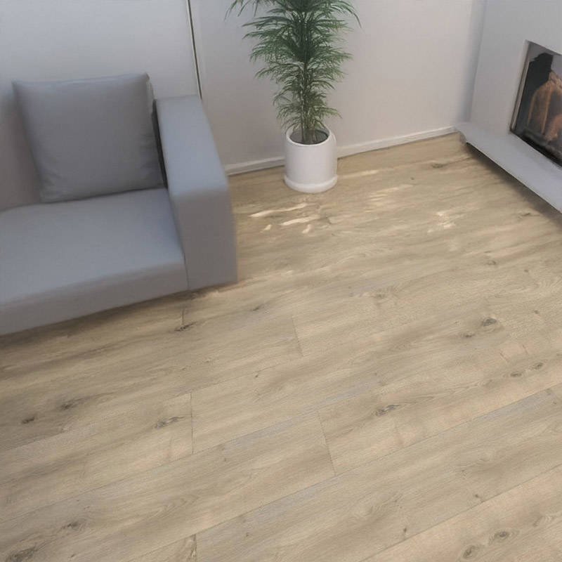 gerbur ultra platinum blond oak laminate floor in living room