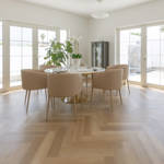 Vinyl Click Herringbone Classic Dark Oak Dining Room