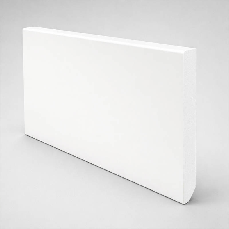 White Lacqured PVC Standard Skirting