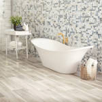 berry alloc pure planks lime oak vinyl click plank in bathroom