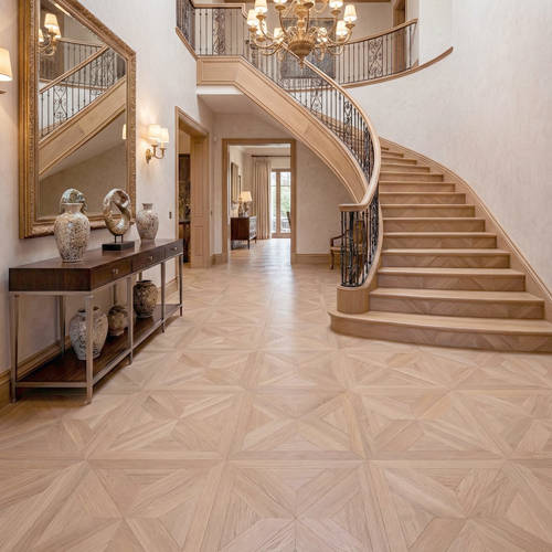 RP Chelsea Square Gilded Lines Cask 16 Luxury Villa Entrane Foyer Parquetry Wood Flooring