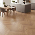SH Castle Brown 06 Engineered Eternal Herringbone Wood Flooring Kitchen