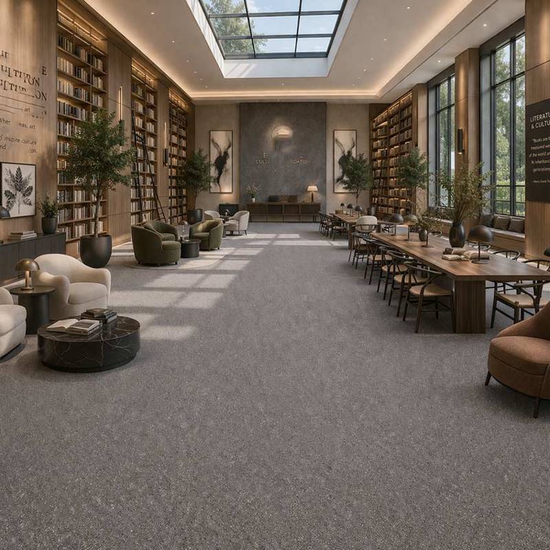 Anemone Carpet Tiles CRP BLT ANMN 06 Spacious Elegant Cultural Reading Salon