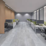 Gerbür Aqua Click Stone Office Interior Design Stamped 13 Vinyl Click Tiles