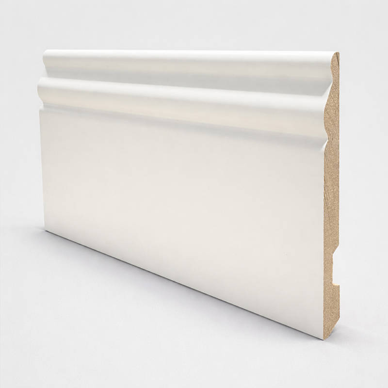 White Foiled Lacqured Victorian Skirting
