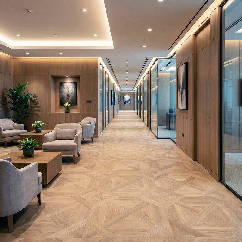 RP Chelsea Square Lush Square Tawny 15 Office Waitingroom Parquetry Wood Flooring