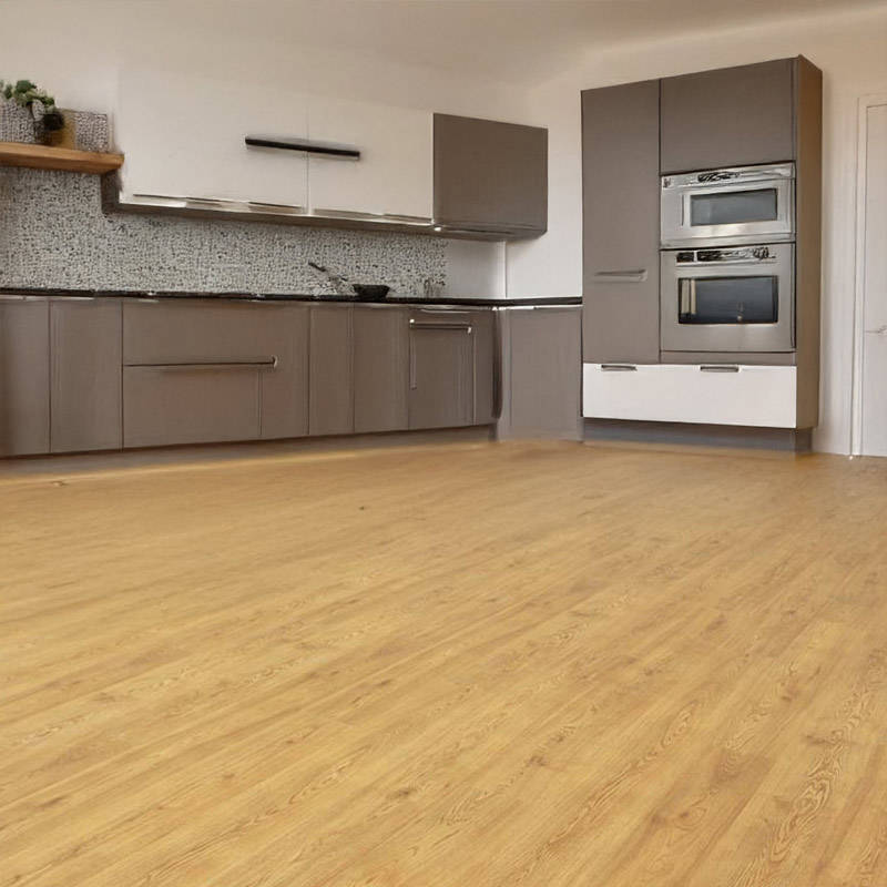 natural oak gerbur handel laminate flooring in kitchen