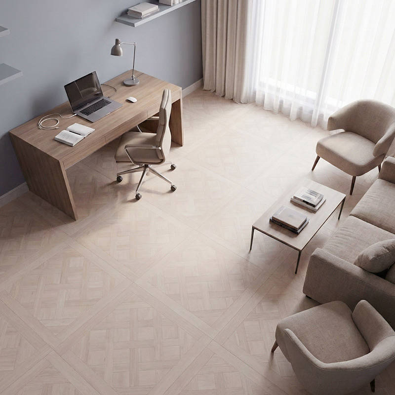 RP Chelsea Square Versailles Steel 22 Parquetry Wood Flooring Home Office