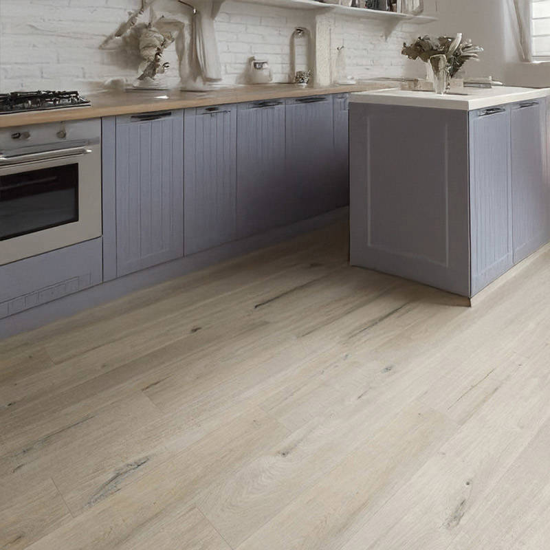 QS Pulse Cotton Oak White Blush Vinyl Click Flooring Kitchen