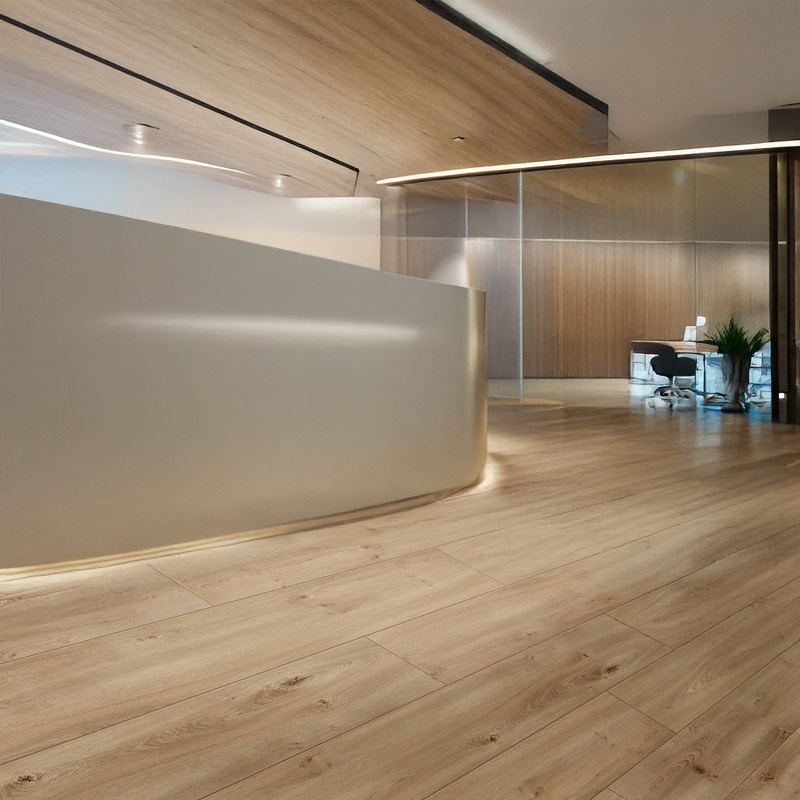 gerbur ultra garda oak laminate flooring in office reception space