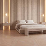 RP Chelsea Square Elegant Wave Basil 18 Parquetry Wood Flooring Bedroom