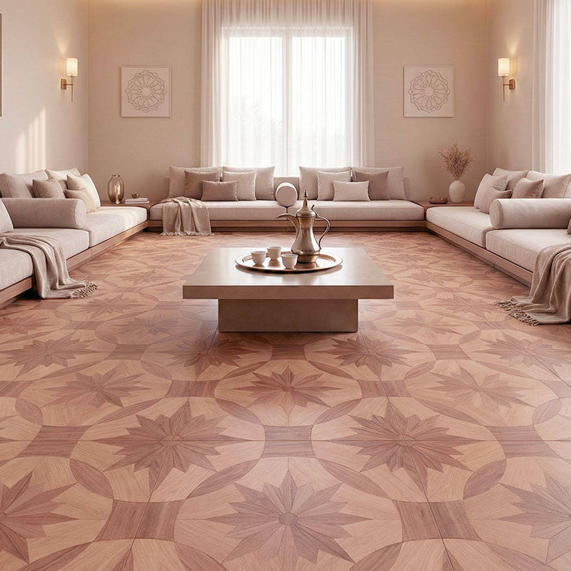 RP Chelsea Square Magnificence Cinnamon 21 Villa Livingroom Parquetry Wood Flooring