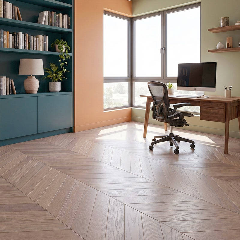 RP Chevron New England 17 Engineered Wood Flooring Home Office