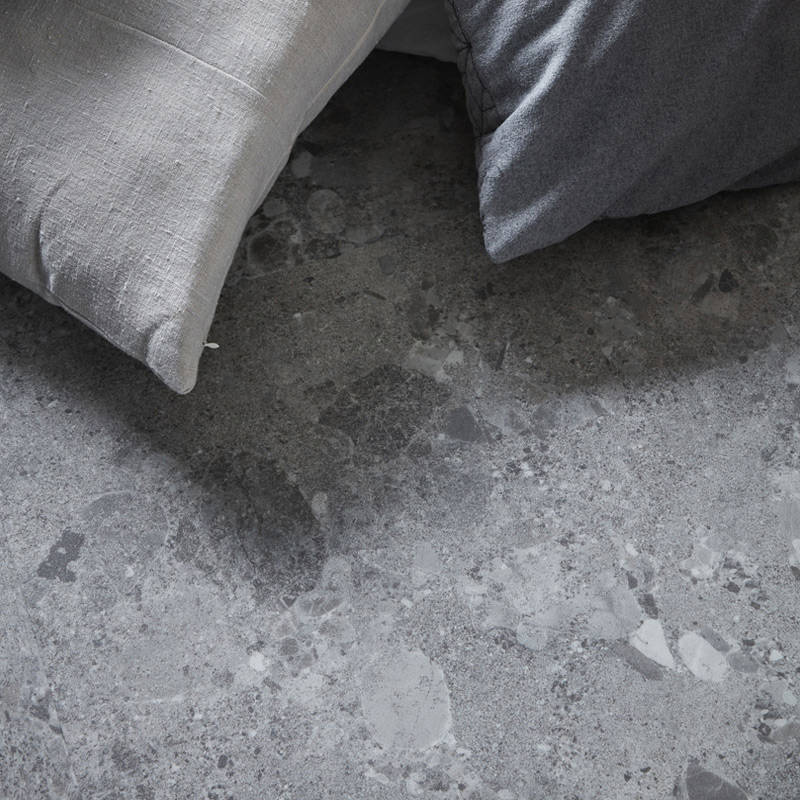 berry alloc pure tiles terrazzo light grey vinyl click tiles with cushions