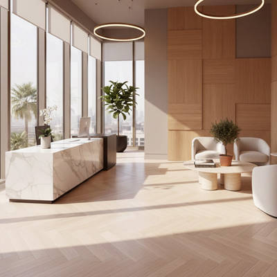 RP Herringbone Dawn 09 Engineered Wood Flooring Shop Waiting