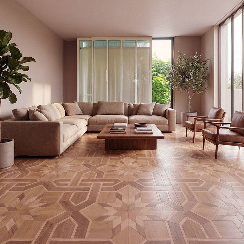 RP Chelsea Square Art Mosaic Cinnamon 21 Livingroom