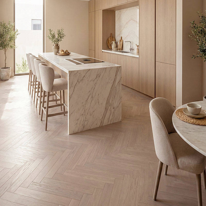 RP Herringbone Cask 16 Engineered Wood Flooring Kitchen