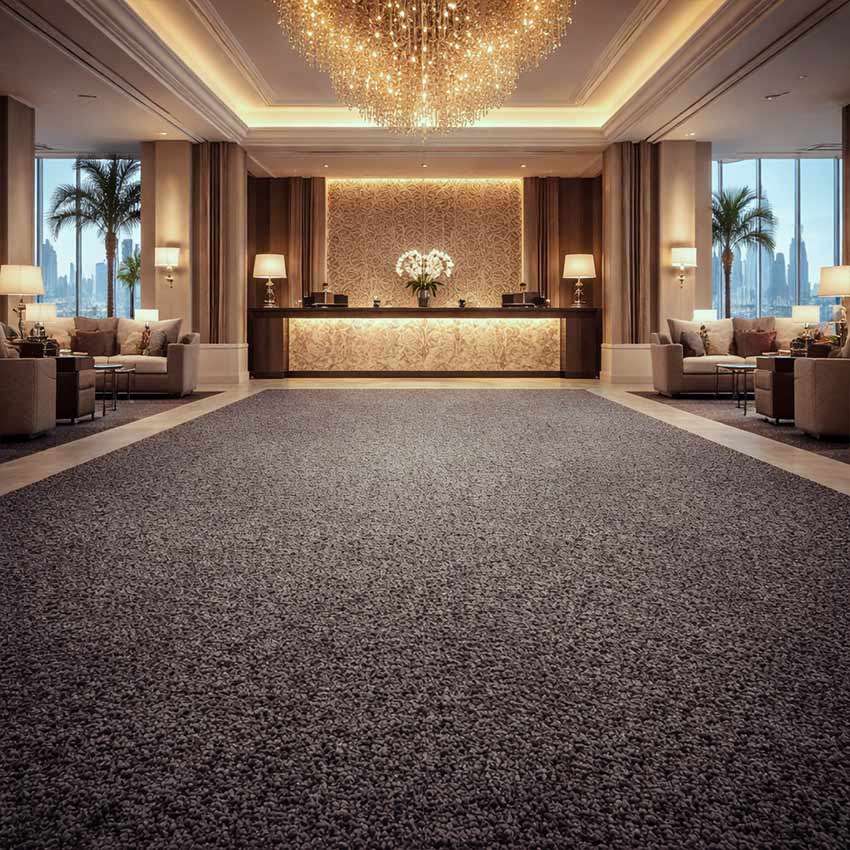 Wall To Wall Carpet For Luxurious Hotel Lobby CRP BEAUL OPT 06
