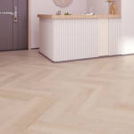 Gerbür Vinyl Click Herringbone GB SIG HRB 05 Barrel Oak Reception Area Lvt Flooring