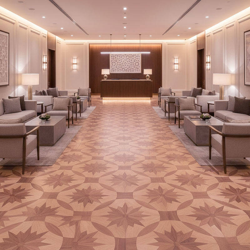 RP Chelsea Square Magnificence Cinnamon 21 Hotel Rception Parquetry Wood Flooring