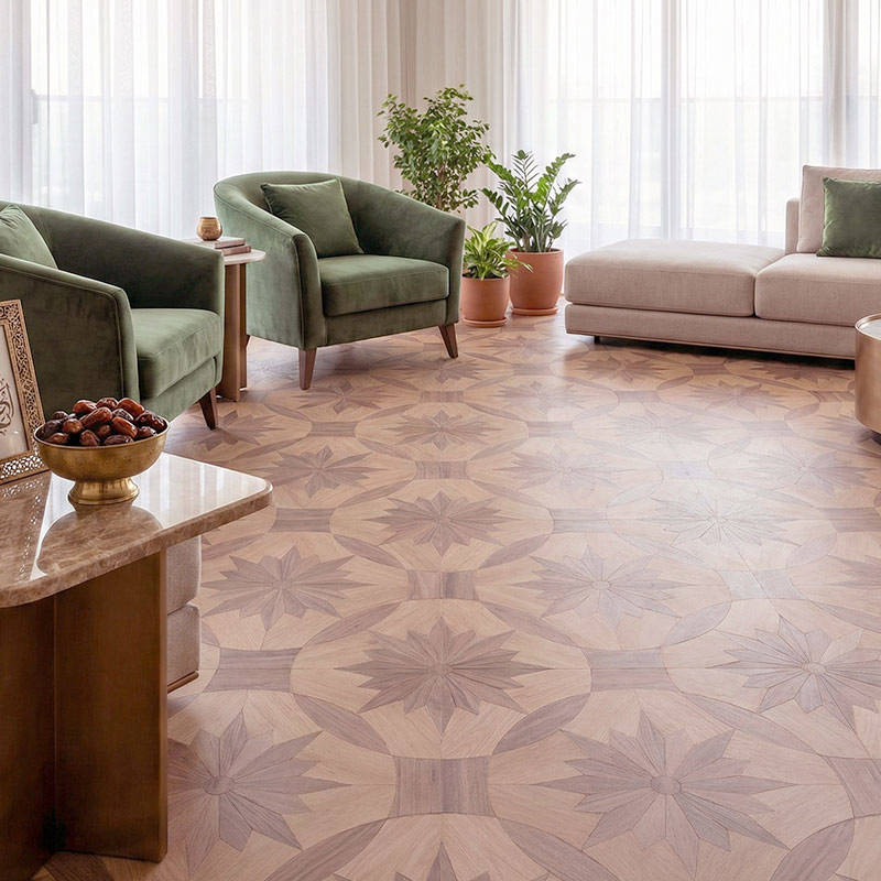 RP Chelsea Square Magnificence Villa Majlis Parquetry Wood Flooring