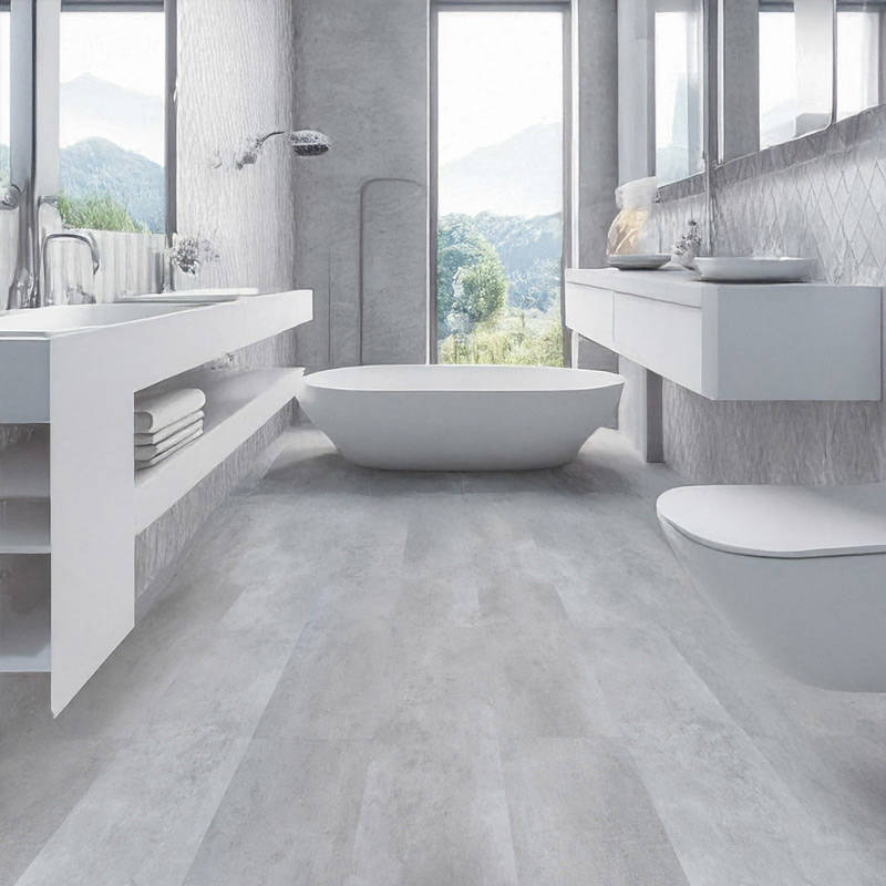 Gerbür Aqua Click Stone Bathroom Interior Design Stamped 13 Vinyl Click Tiles