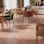RP Chevron Cinnamon 21 Engineered Wood Flooring Sitting Area