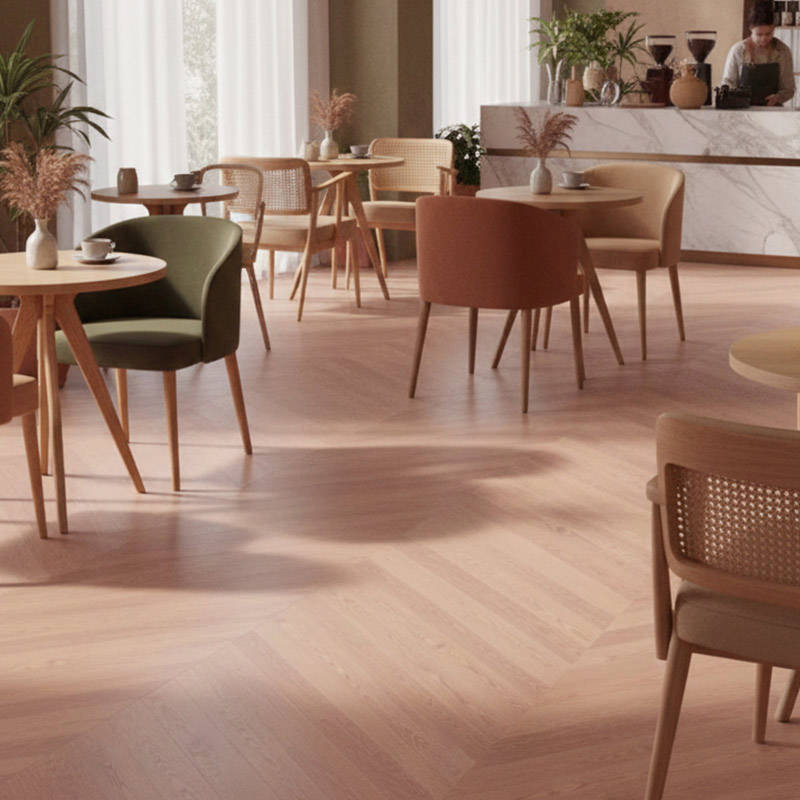 RP Chevron Cinnamon 21 Engineered Wood Flooring Sitting Area