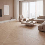 RP Chelsea Square Versailles Sandcastle 10 Parquetry Wood Flooring Livingroom
