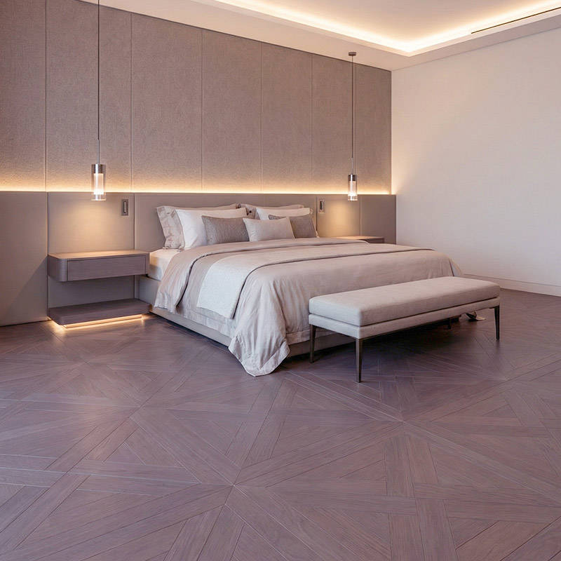 RP Chelsea Square Elegant Wave Colorado 20 Parquetry Wood Flooring Bedroom