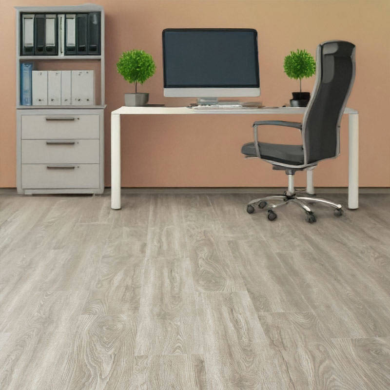 gerbur aqua click ash grey vinyl click flooring in office space