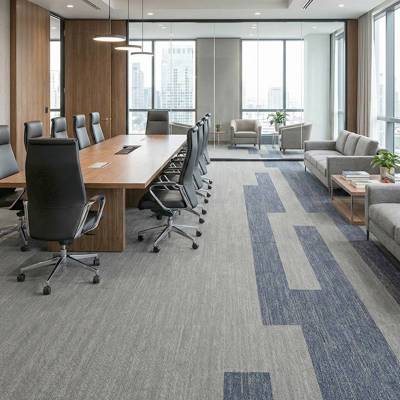 british carpet mills autumn blue and grey carpet in office board room