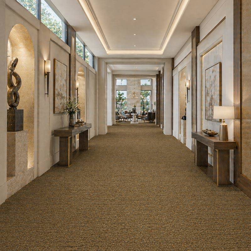 Wall To Wall Carpet Tiles Balta Marilyn CRB BLT MRLN 06 Luxury Villa Formal Entrance Gallery Hallway