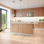 royal parquet oxford classic honey combe engineered wood flooring in open plan kitchen