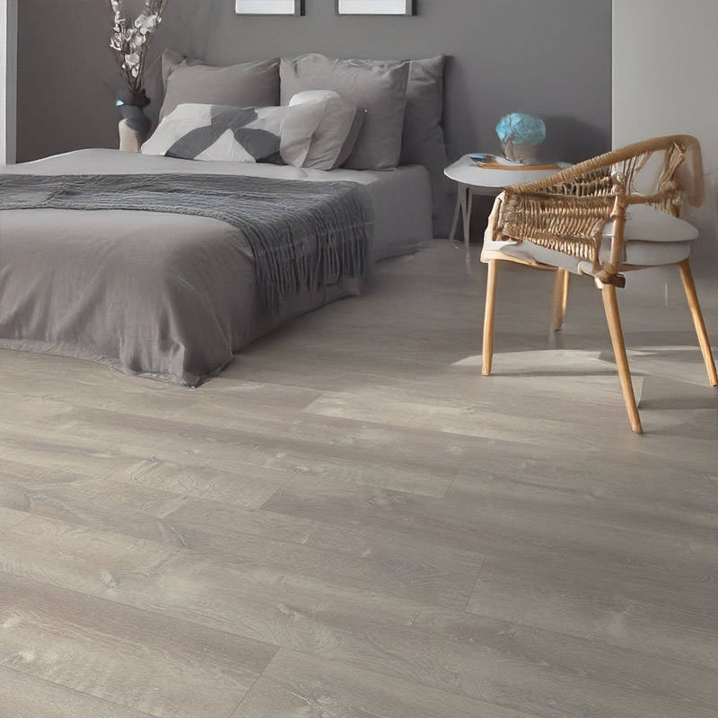 QS Pulse Sand Storm Oak Warm Vinyl Click Flooring Bedroom