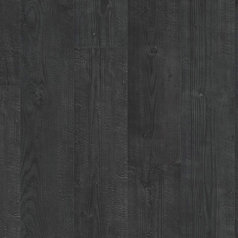 burned wooden plank laminate floor