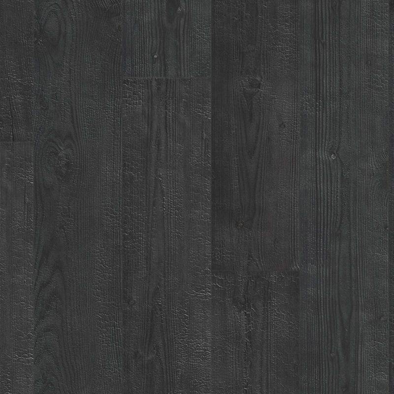 burned wooden plank laminate floor