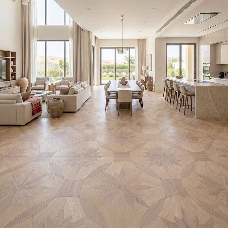 RP Chelsea Square Magnificence Sandcastle 10 Villa Living Kitchen Parquetry Wood Flooring