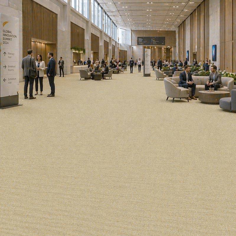 Wall To Wall Carpet Tiles Balta Marilyn CRB BLT MRLN 01 Convention Centre Delegate Networking Hall
