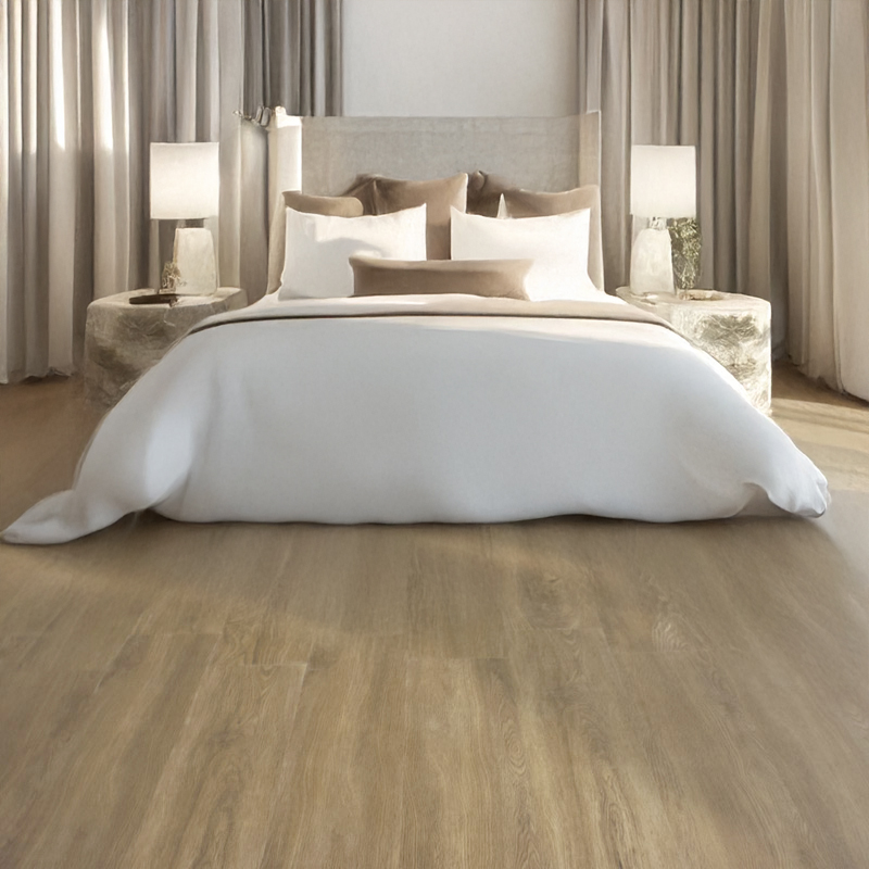 gerbur aqua click nutmeg vinyl click flooring in bedroom