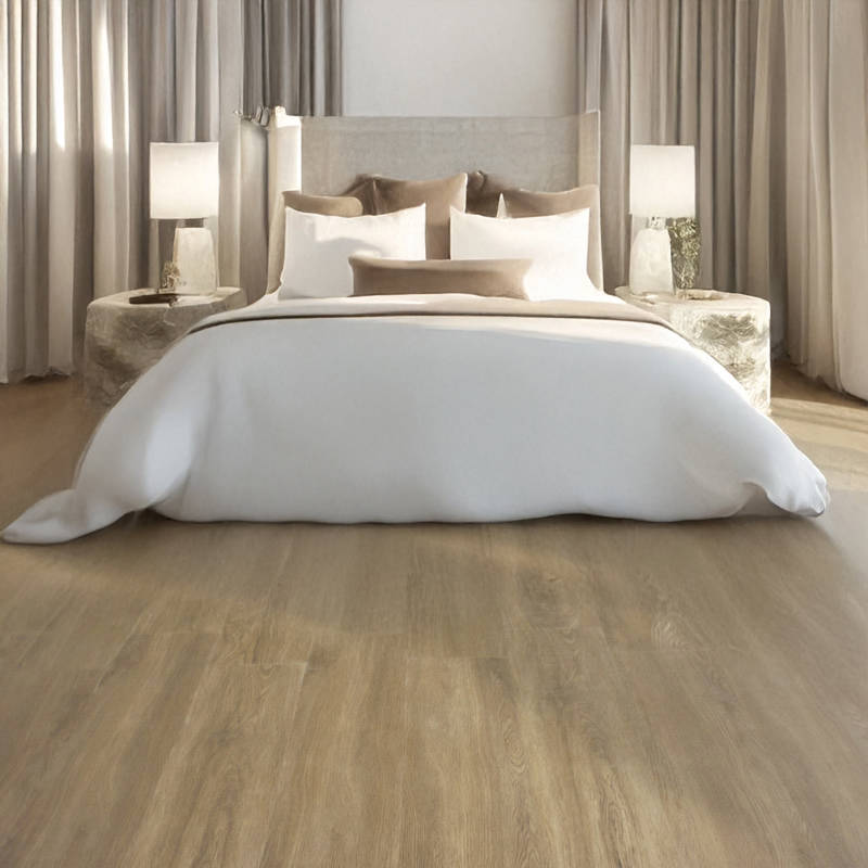 gerbur aqua click nutmeg vinyl click flooring in bedroom