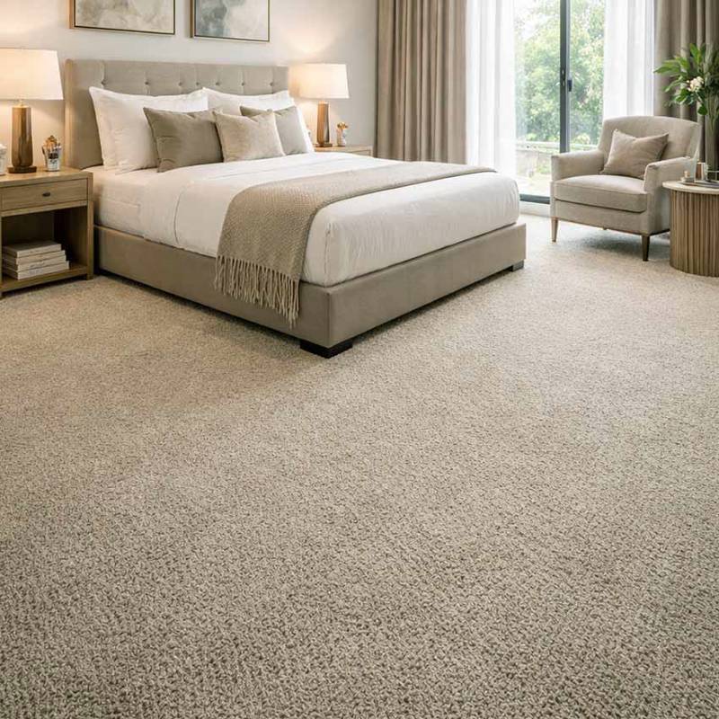 Wall To Wall Carpet For Elegant UAE Villa Guest Bedroom Design CRP BEAUL FAYE