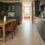 SH Biscuit 04 Engineered Chevron Wood Flooring Kitchen Dinning