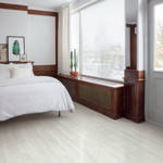 QS Pulse Snow Pine Vinyl Flooring Bedroom