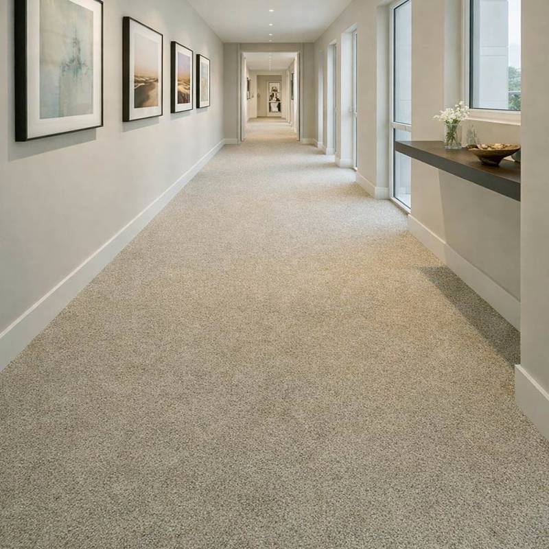 Wall To Wall Carpet For Modern Villa Hallway With Artwork Galería CRP BEAUL JAIP 02