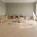royal parquet classic frosted oak parquet herringbone floor in kids room