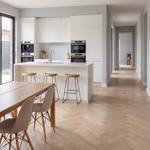 SH Biscuit 04 Engineered Eternal Herringbone Wood Flooring Kitchen Hallway