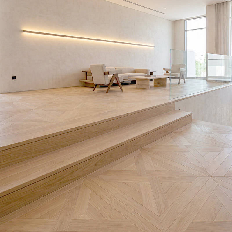 RP Chelsea Square Elegant Wave Butterscotch 19 Parquetry Wood Flooring Villa Lounge