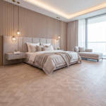 RP Chelsea Square Versailles Cedarstone 11 Parquetry Wood Flooring Bedroom